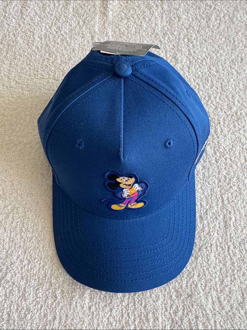 Disney Disneyland 70th Anniversary Blue Mickey Mouse Baseball Cap Hat